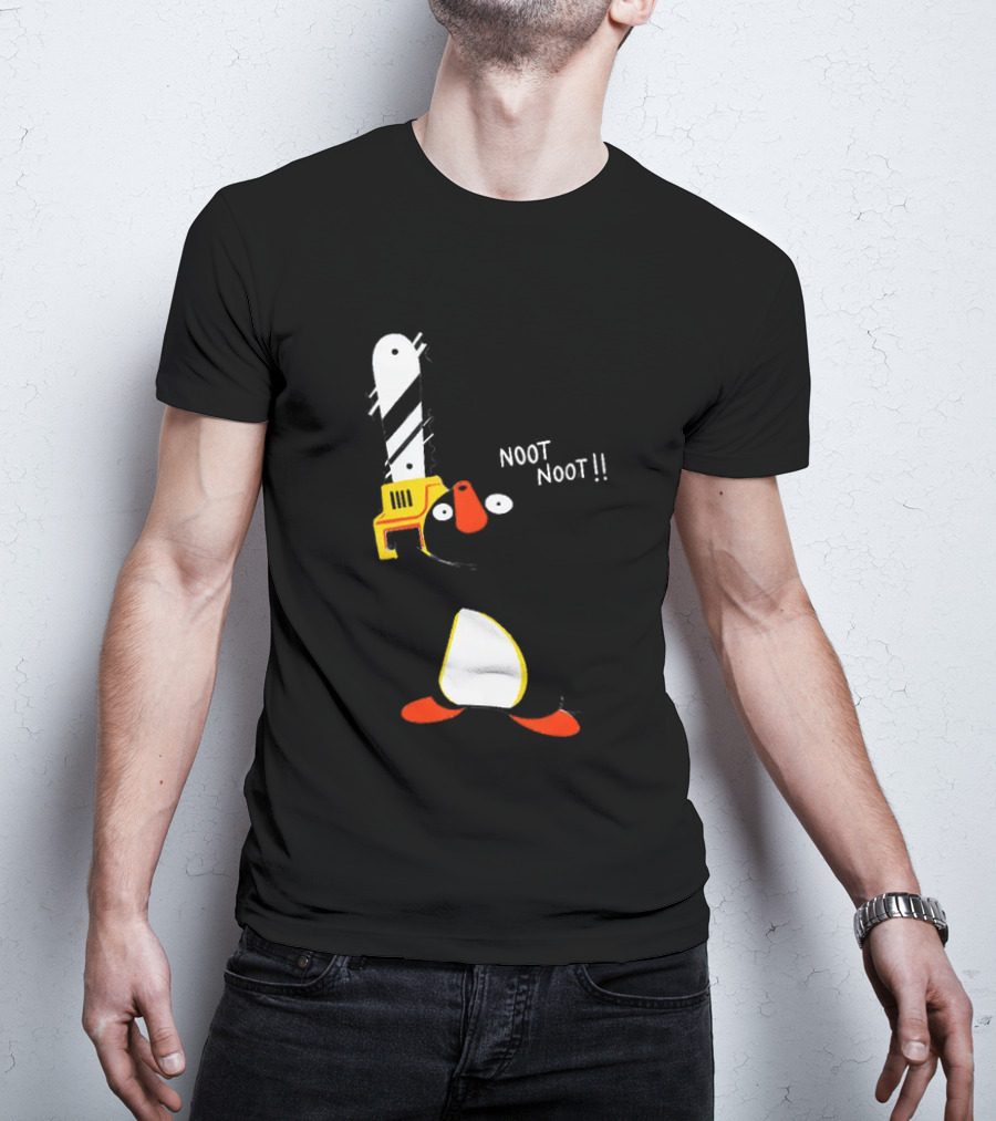 Pingu Chainsaw Noot Noot!! T-Shirt