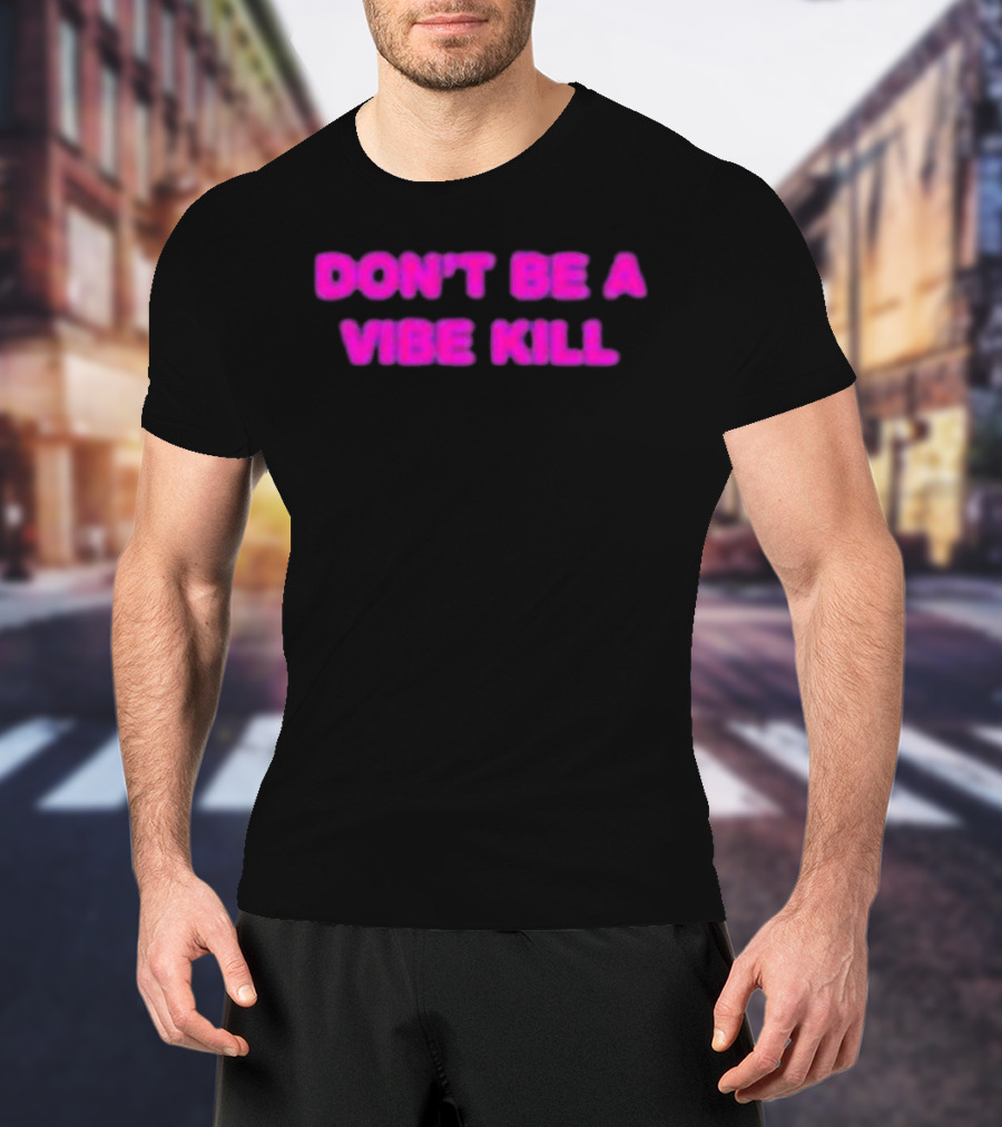 Madonna Don't Be A Vibe Kill Pink T-Shirt