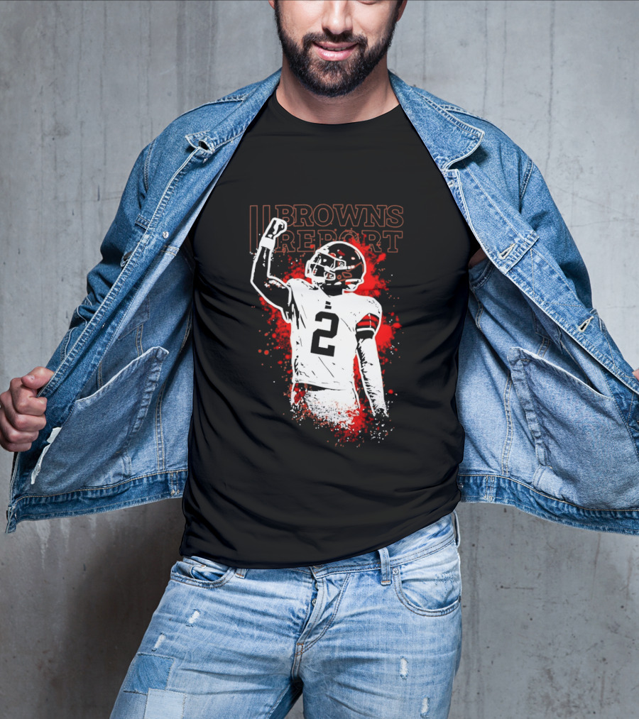 Shedeur Sanders Perfect Timing 2 Browns Report Cleveland Browns T-Shirt