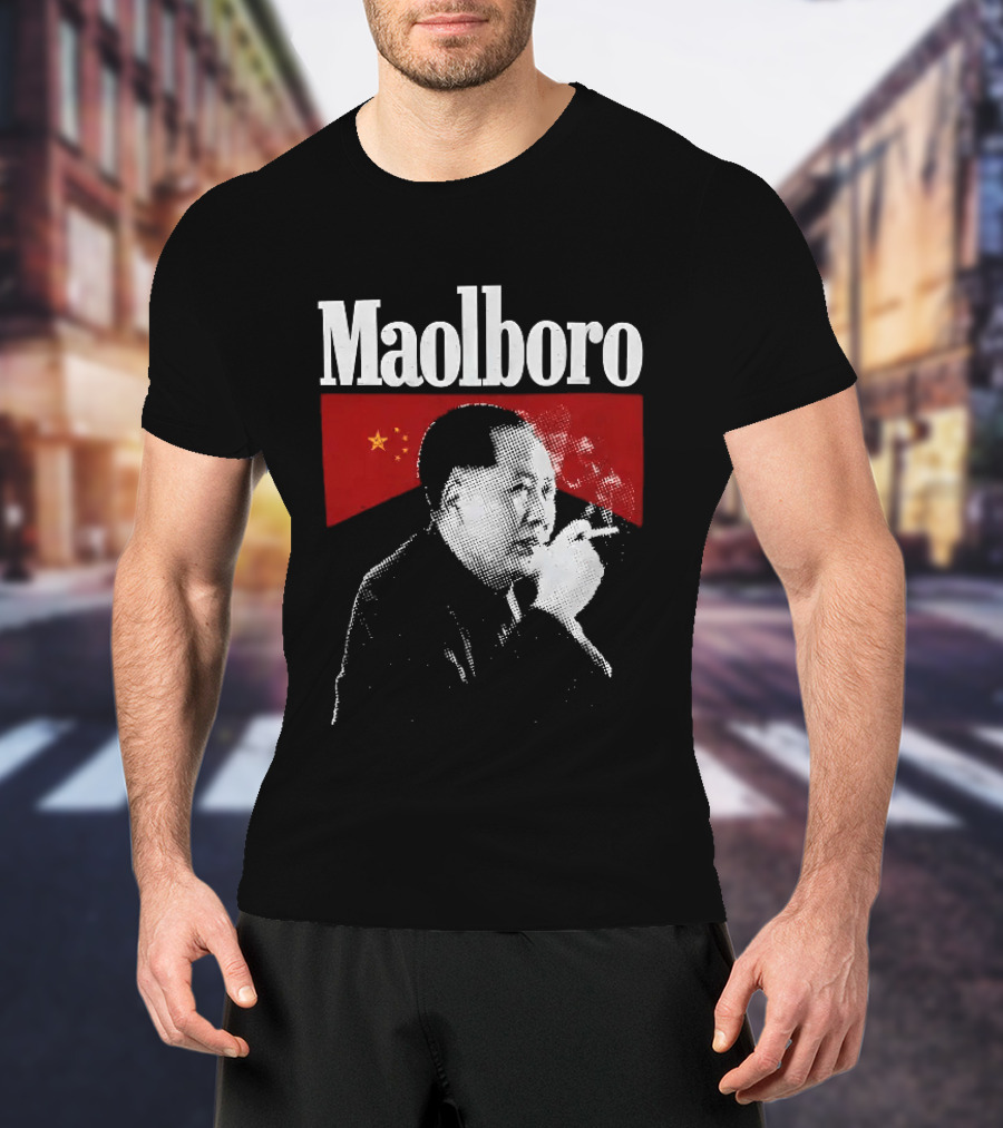 Maolboro Smoking Chairman Mao Zedong Communist T-Shirt