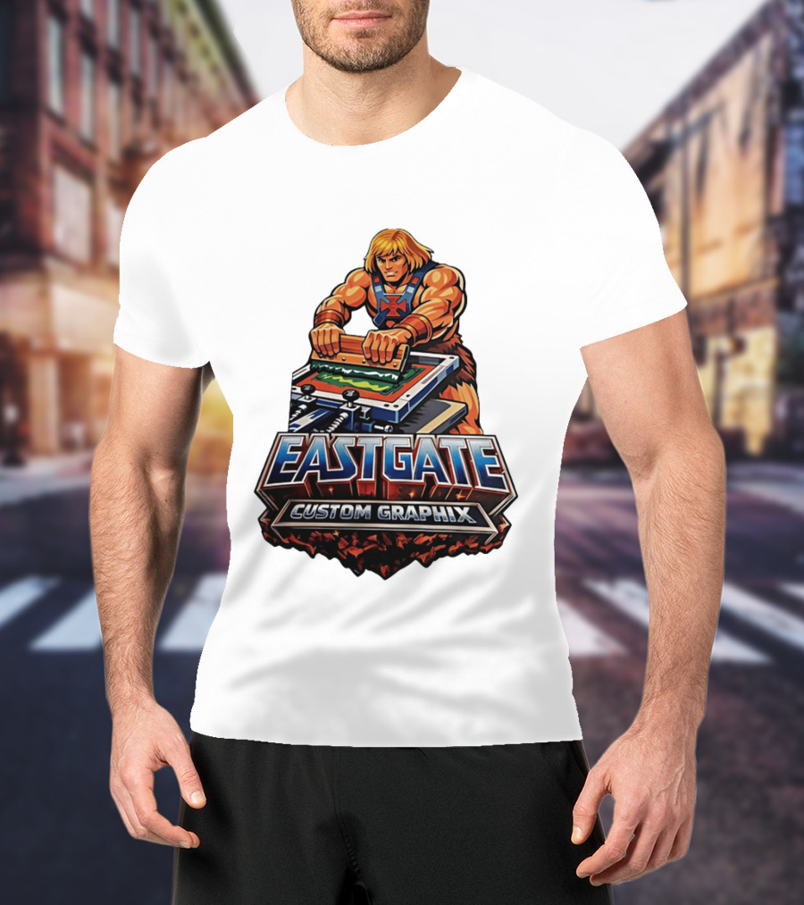 Eastgate Custom Graphix He Man Screen Printing T-Shirt