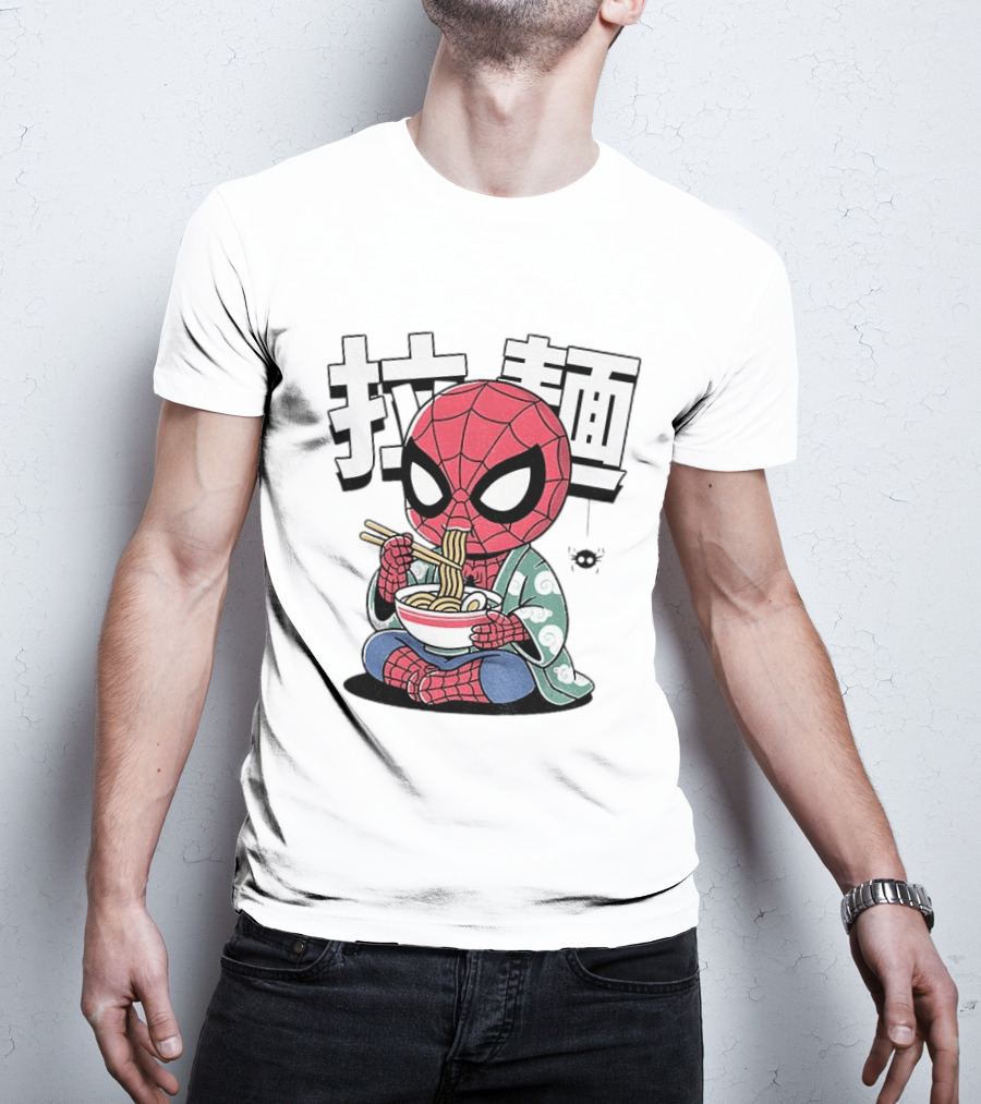 Spider Man Ramen Noodles Kanji Spideramen T-Shirt