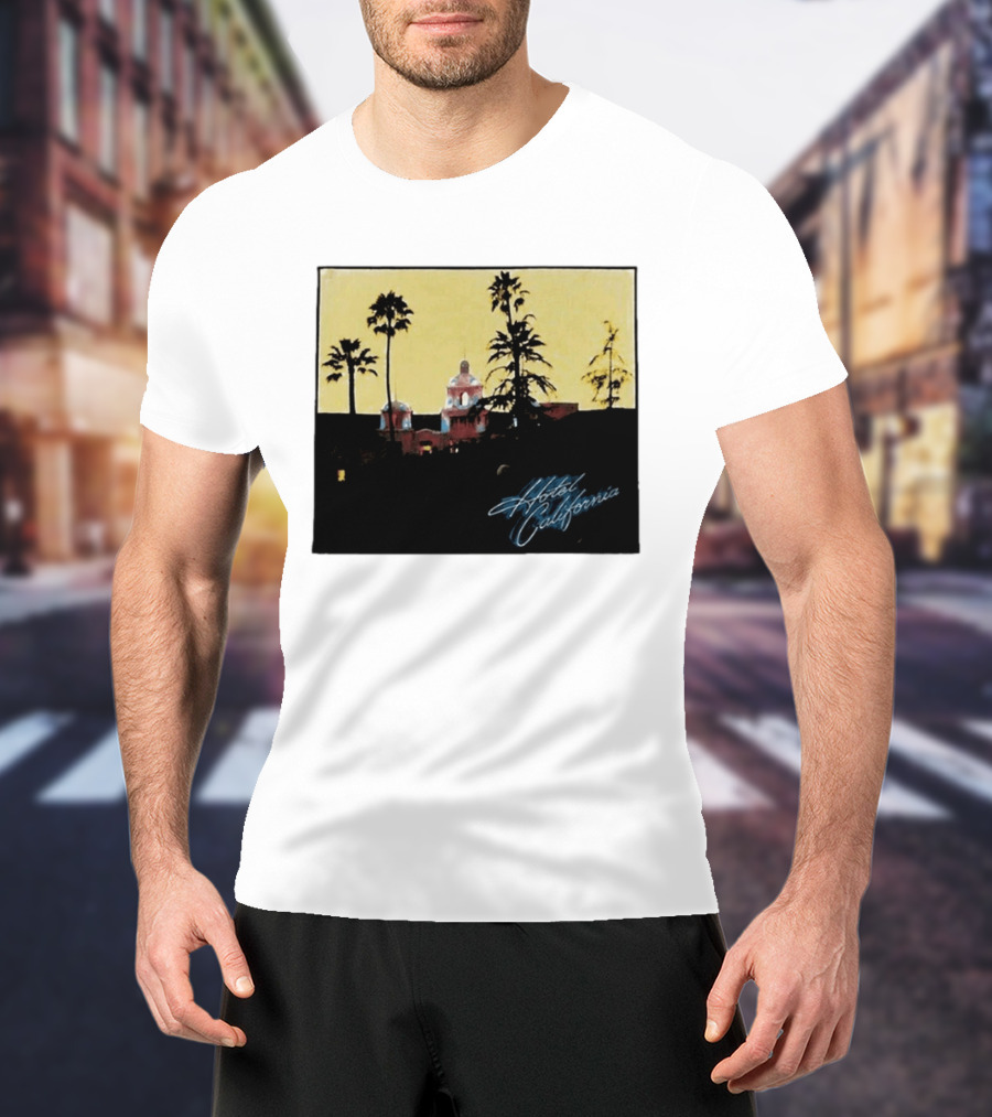 Hotel California Resort Scene 90s Eagles Justin Bieber 1995 T-Shirt