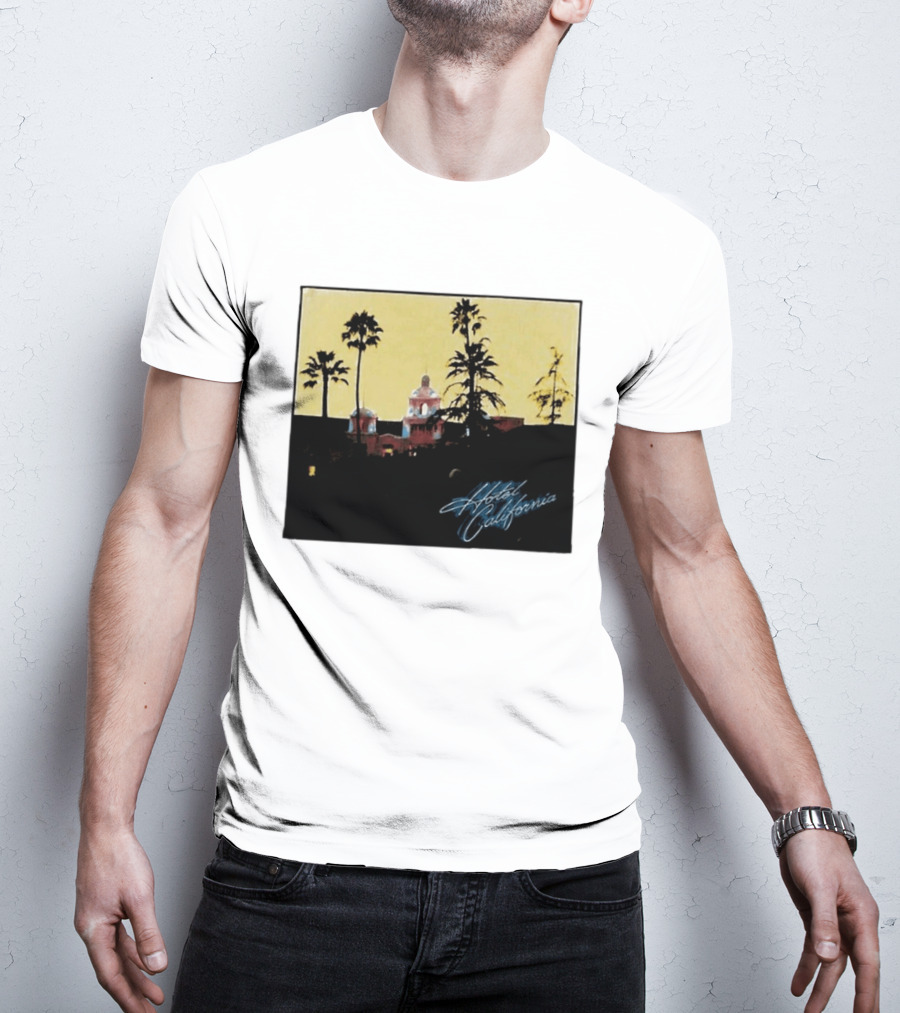 Hotel California Resort Scene 90s Eagles Justin Bieber 1995 T-Shirt