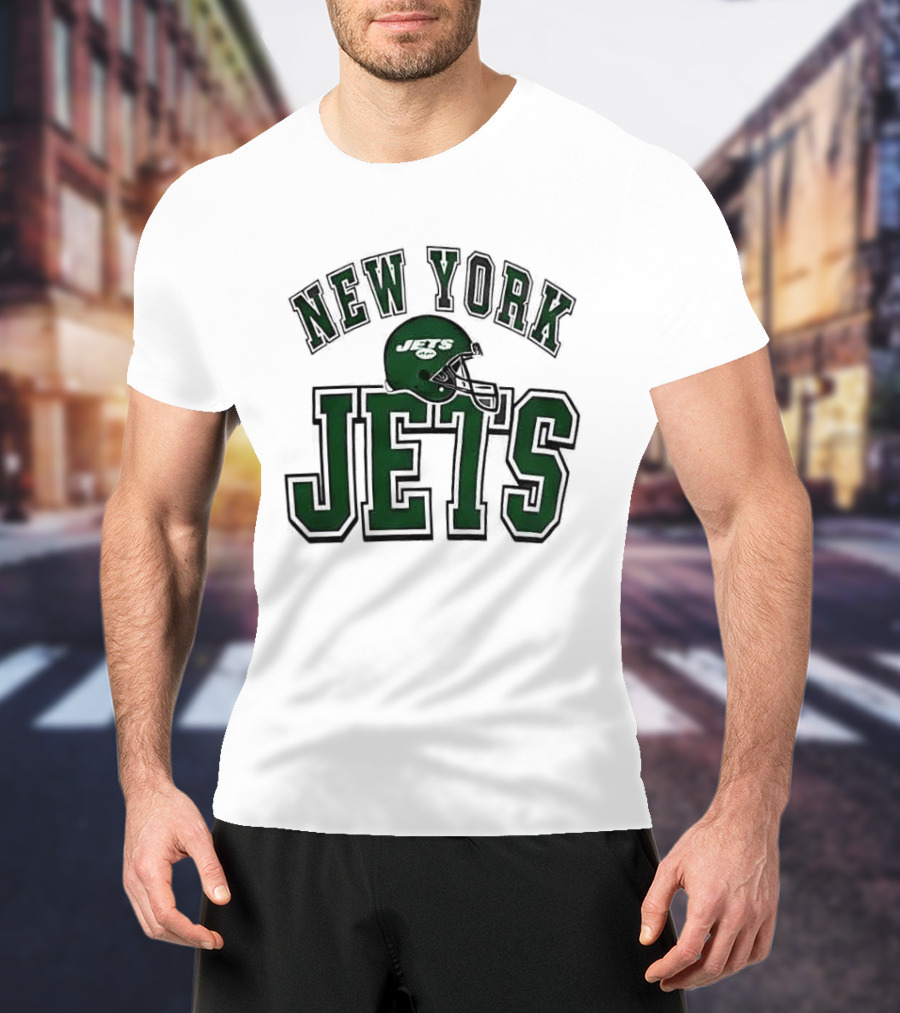New York Jets Everyone Es Women's Sports Football Helmet T-Shirt