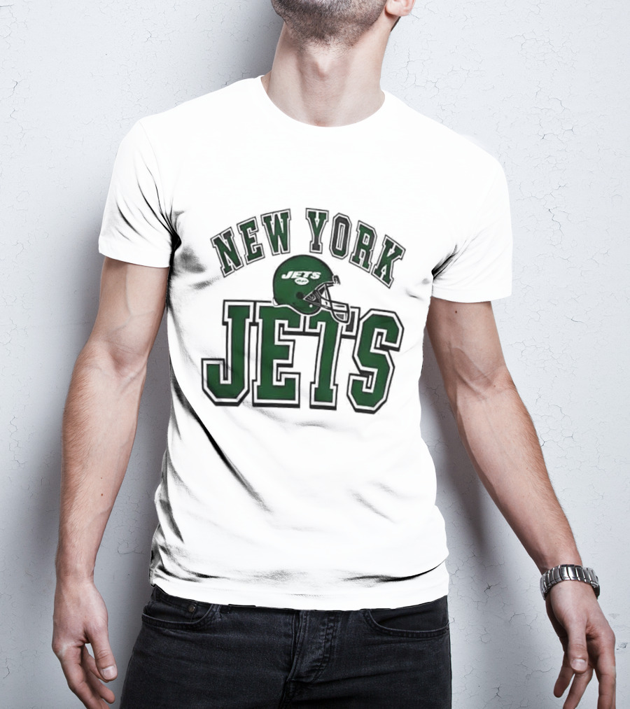 New York Jets Everyone Es Women's Sports Football Helmet T-Shirt