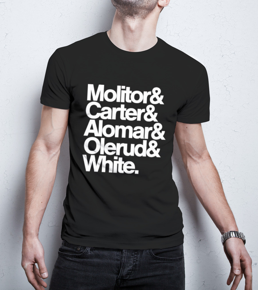 Toronto Blue Jays Molitor Carter Alomar Olerud White Team Legends T-Shirt