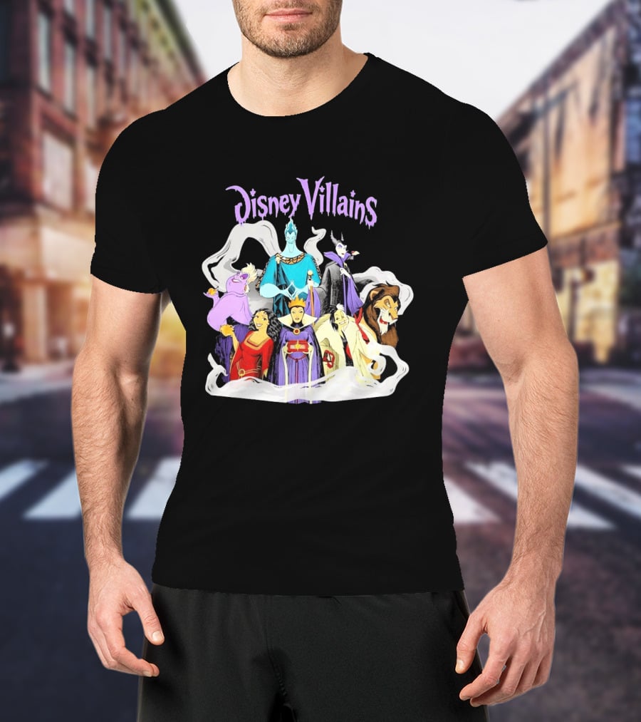 Disney Villains Halloween Squad Maleficent Hades Ursula Scar Evil Queen Cruella De Vil T-Shirt