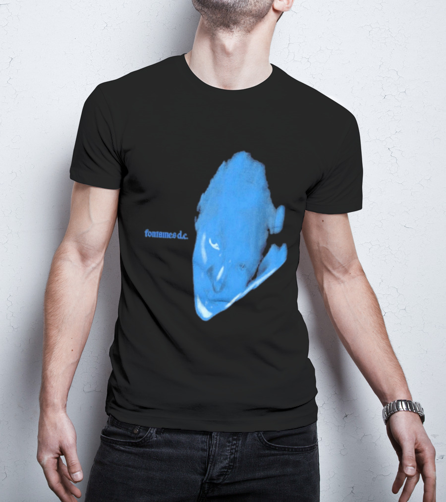 Fontaines D.C. Dopamine Chamber Blue Cover Black T-Shirt