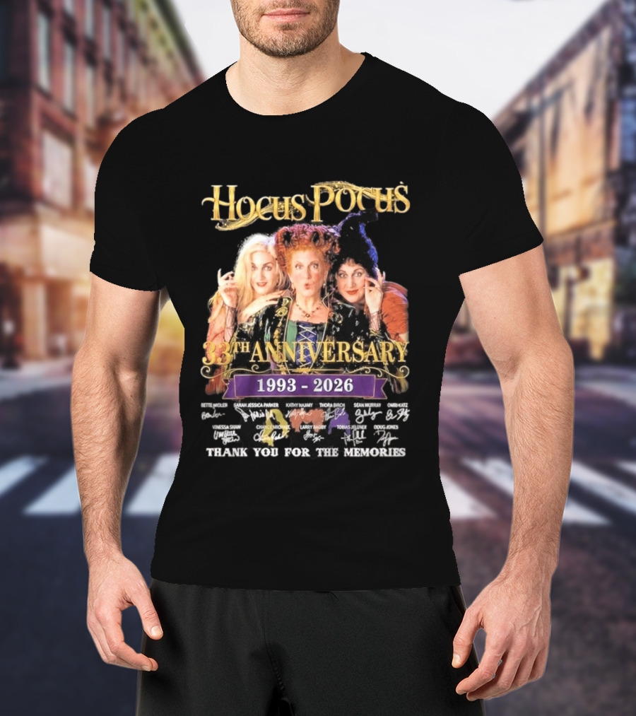 Hocus Pocus 33rd Anniversary 1993 2026 Thank You For The Memories T-Shirt