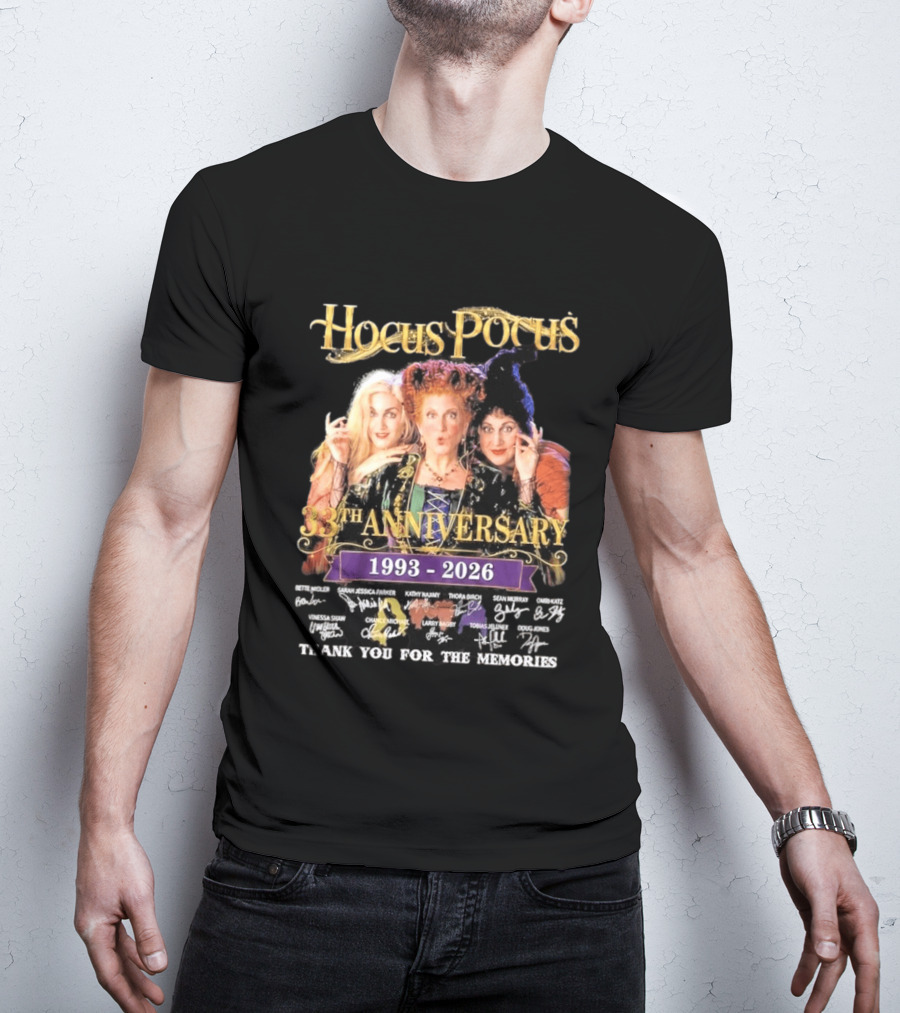Hocus Pocus 33rd Anniversary 1993 2026 Thank You For The Memories T-Shirt