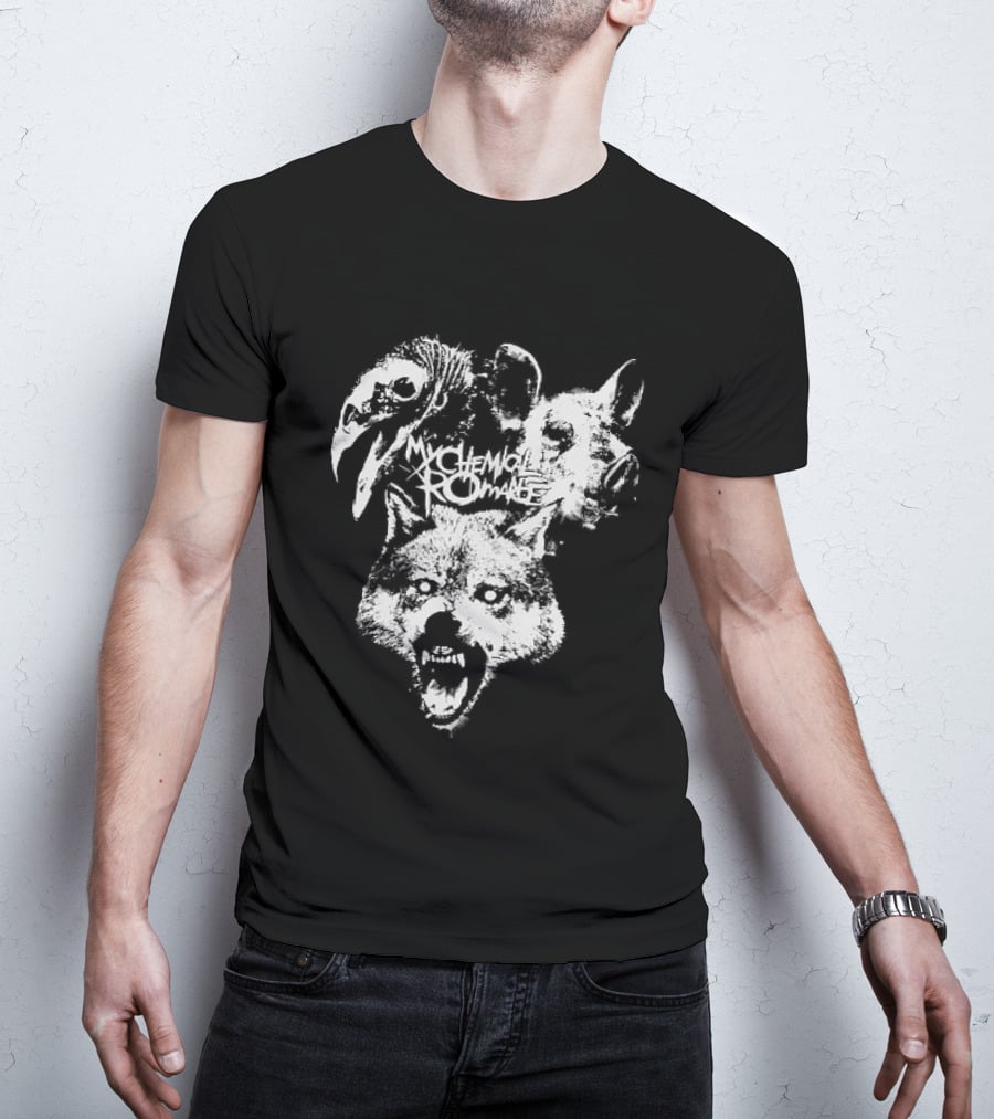 MCR Washington 2026 Tour Mask Animal Faces T-Shirt