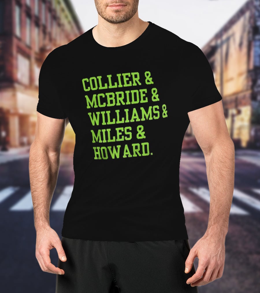 Collier McBride Williams Miles Howard Minnesota Lynx WNBA Players T-Shirt