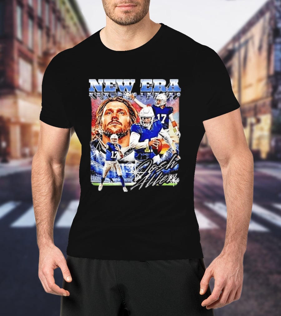New Era Josh Allen Football Quarterback Action Number 17 Montage T-Shirt