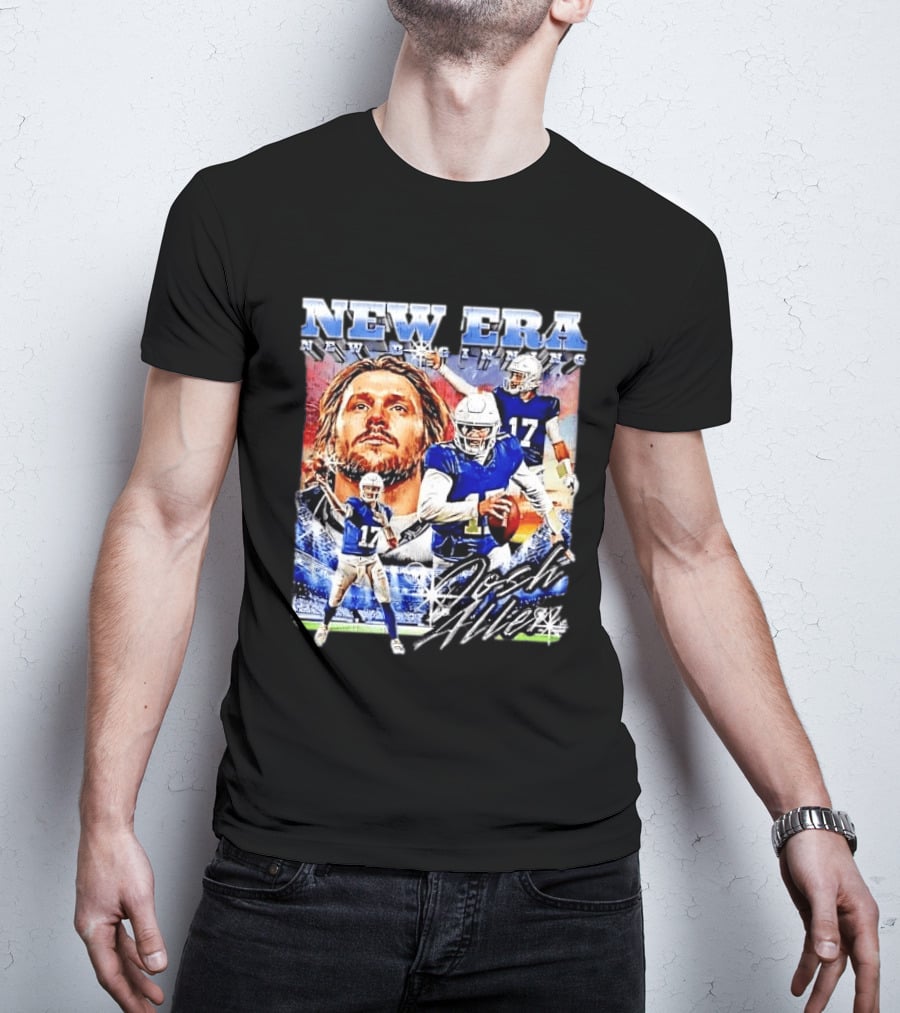 New Era Josh Allen Football Quarterback Action Number 17 Montage T-Shirt