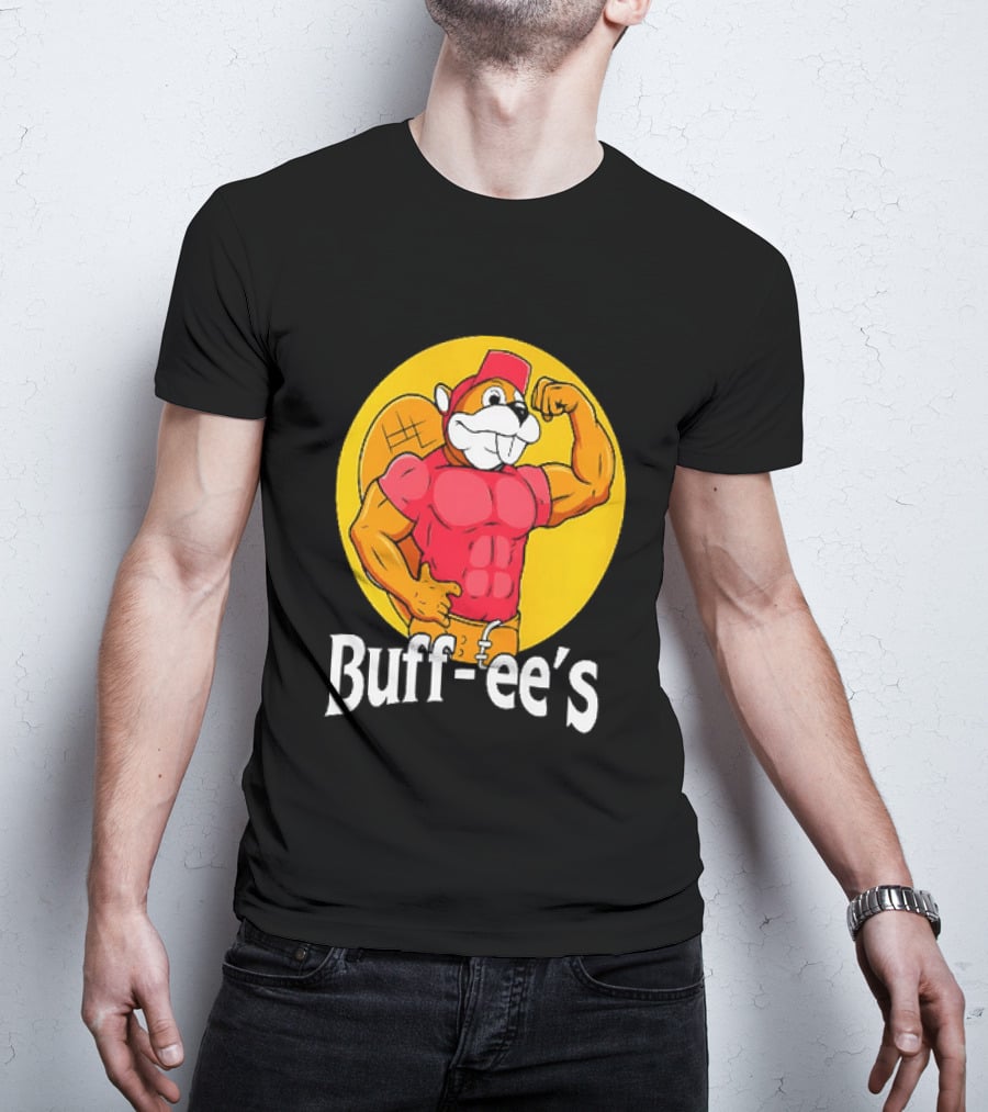 Buff Ee's Muscle Buc Ee's Beaver Fitness T-Shirt