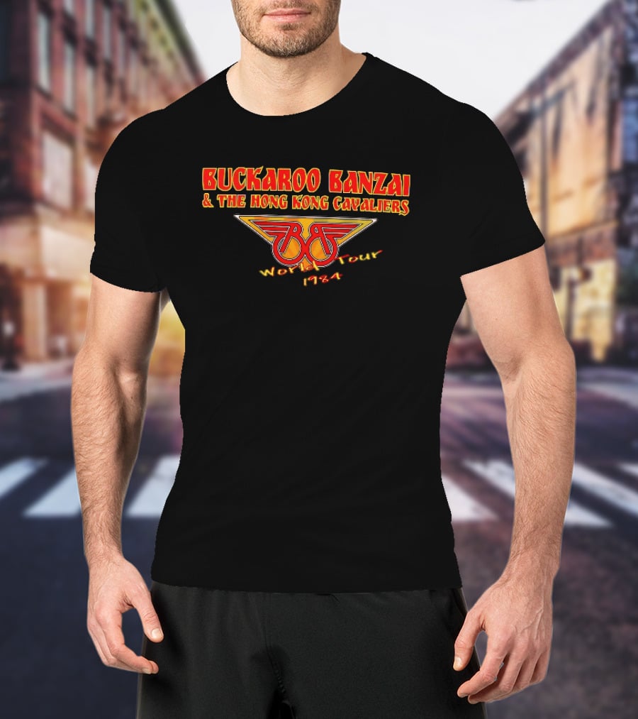 Buckaroo Banzai And The Hong Kong Cavaliers World Tour 1984 Retro BB Wings T-Shirt
