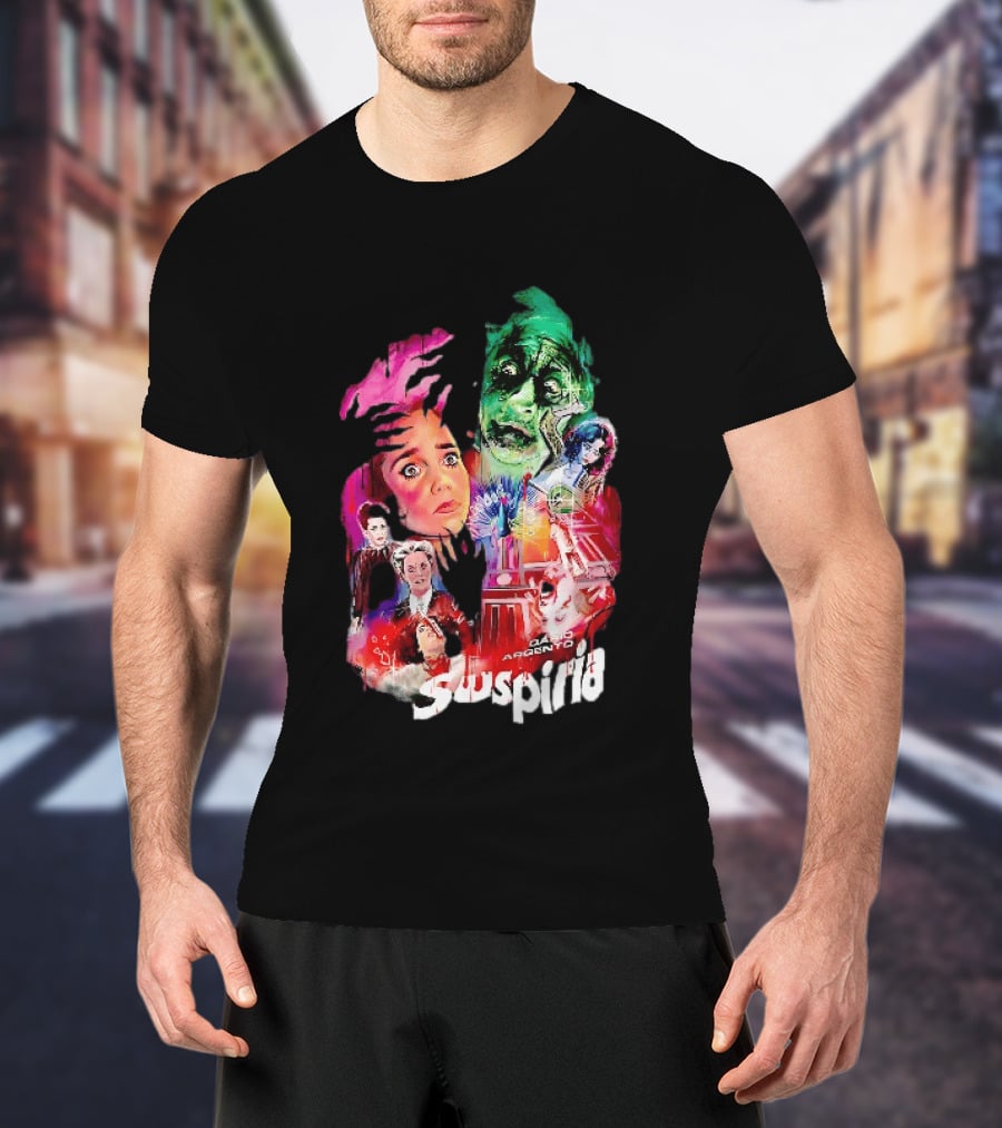 Suspiria Dario Argento Horror Collage Death Is Coming For You T-Shirt
