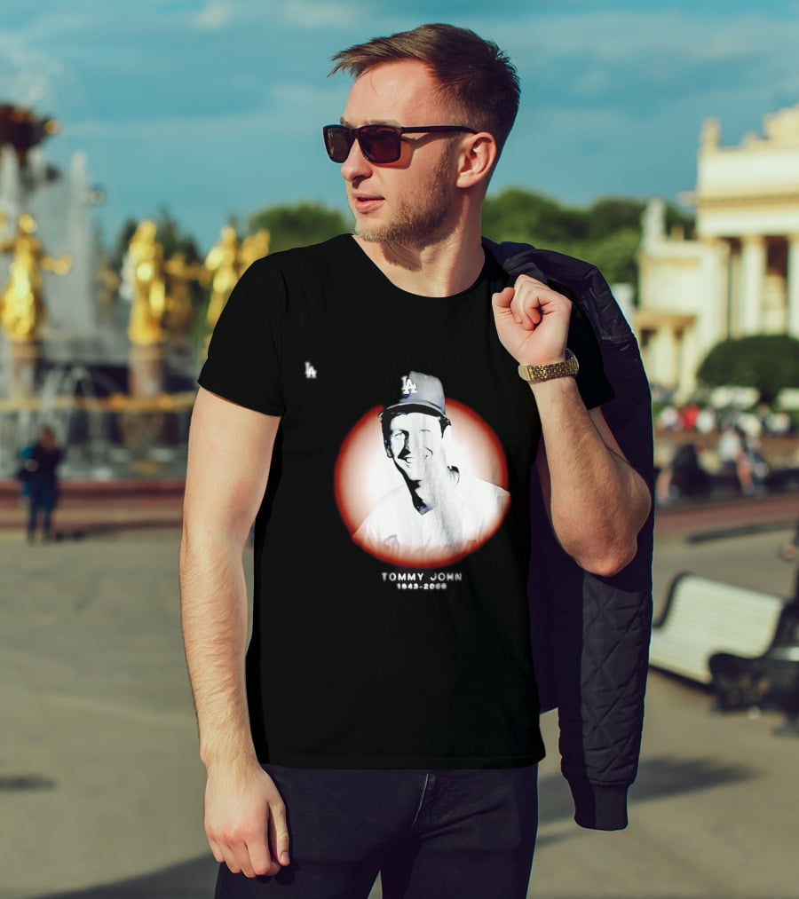 Tommy John 1943 2026 Memorial Baseball LA Dodgers T-Shirt