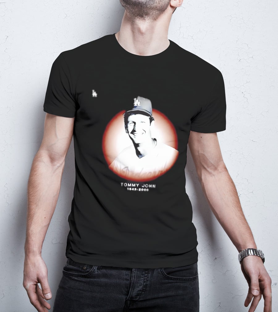Tommy John 1943 2026 Memorial Baseball LA Dodgers T-Shirt