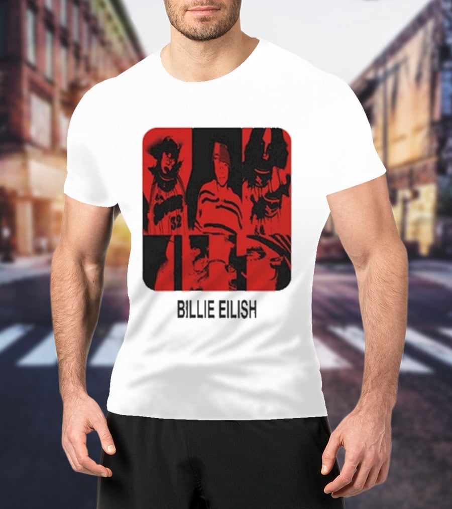 Billie Eilish Thermal Be Collage Photo T-Shirt