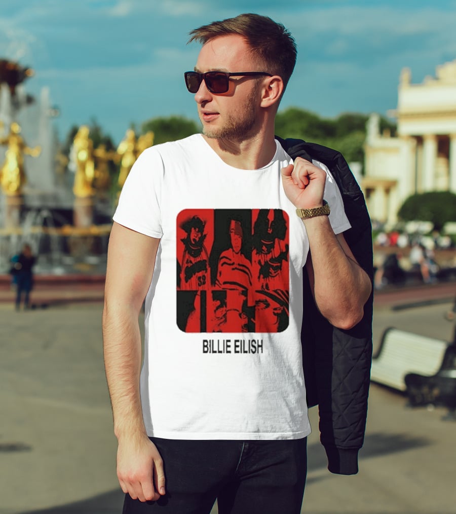Billie Eilish Thermal Be Collage Photo T-Shirt