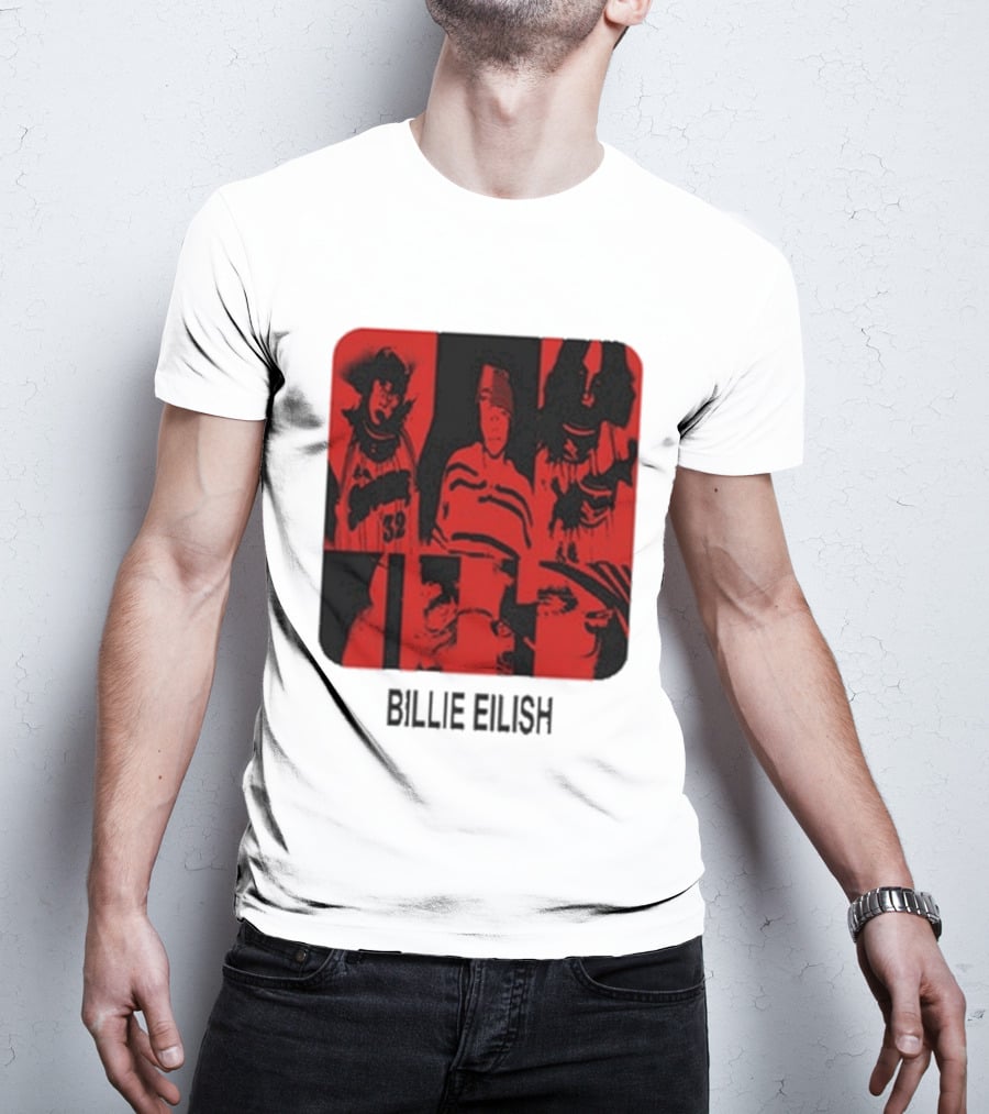Billie Eilish Thermal Be Collage Photo T-Shirt