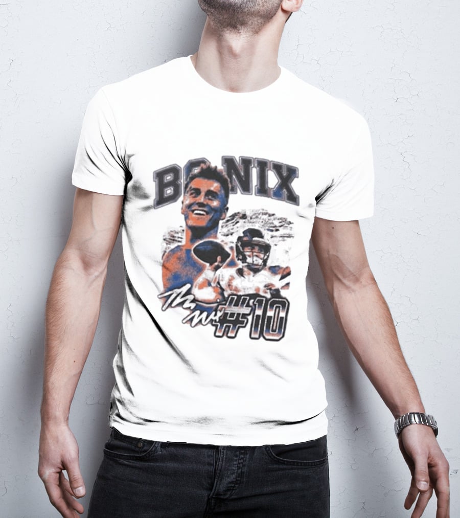 Bo Nix Number 10 Football Player T-Shirt
