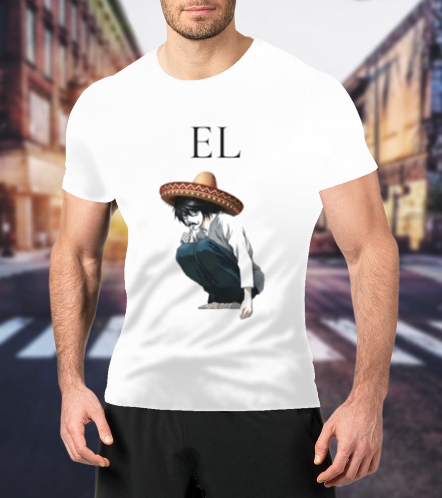 El L Death Note Mariachi Sombrero T-Shirt