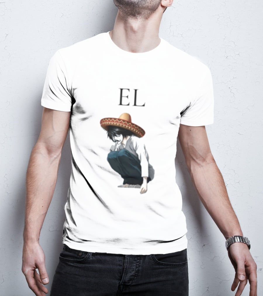 El L Death Note Mariachi Sombrero T-Shirt