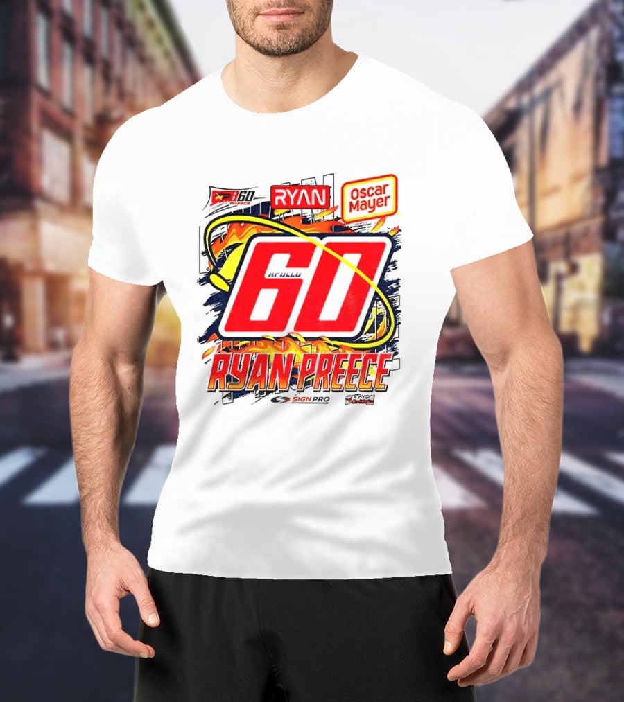 Ryan Preece NASCAR 60 Oscar Mayer Racing Sport McWills T-Shirt