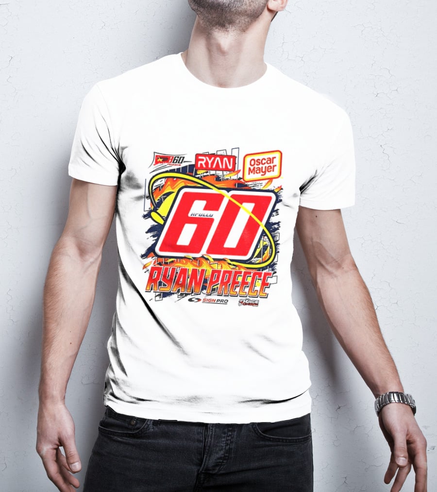 Ryan Preece NASCAR 60 Oscar Mayer Racing Sport McWills T-Shirt