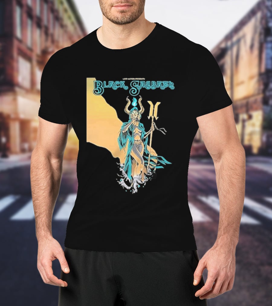 Black Sabbath BB&T Pavilion Camden NJ August 19 2026 Mythical Deity T-Shirt