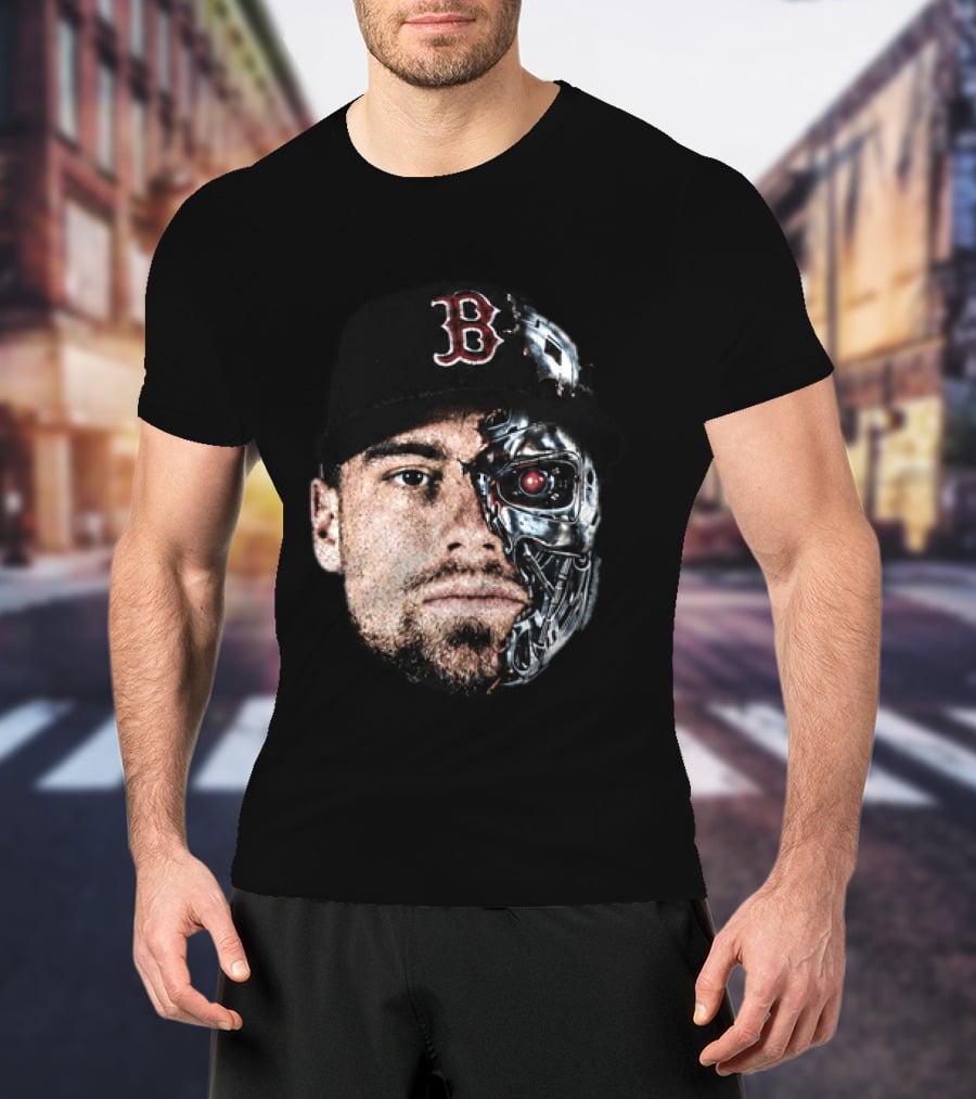 Caleb Durbin Terminator Face Boston Cap Robo Fusion T-Shirt