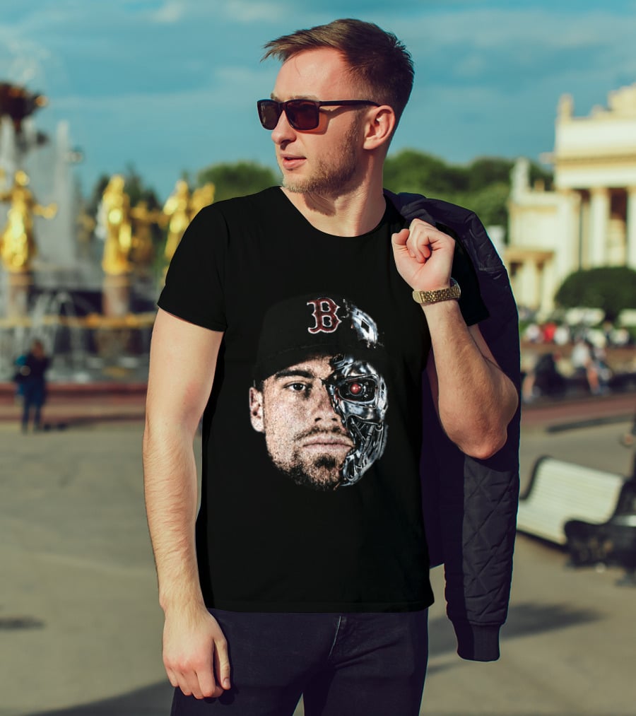 Caleb Durbin Terminator Face Boston Cap Robo Fusion T-Shirt