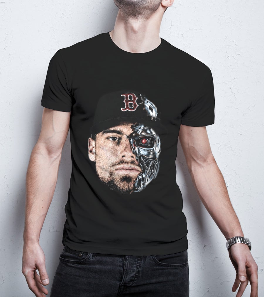 Caleb Durbin Terminator Face Boston Cap Robo Fusion T-Shirt