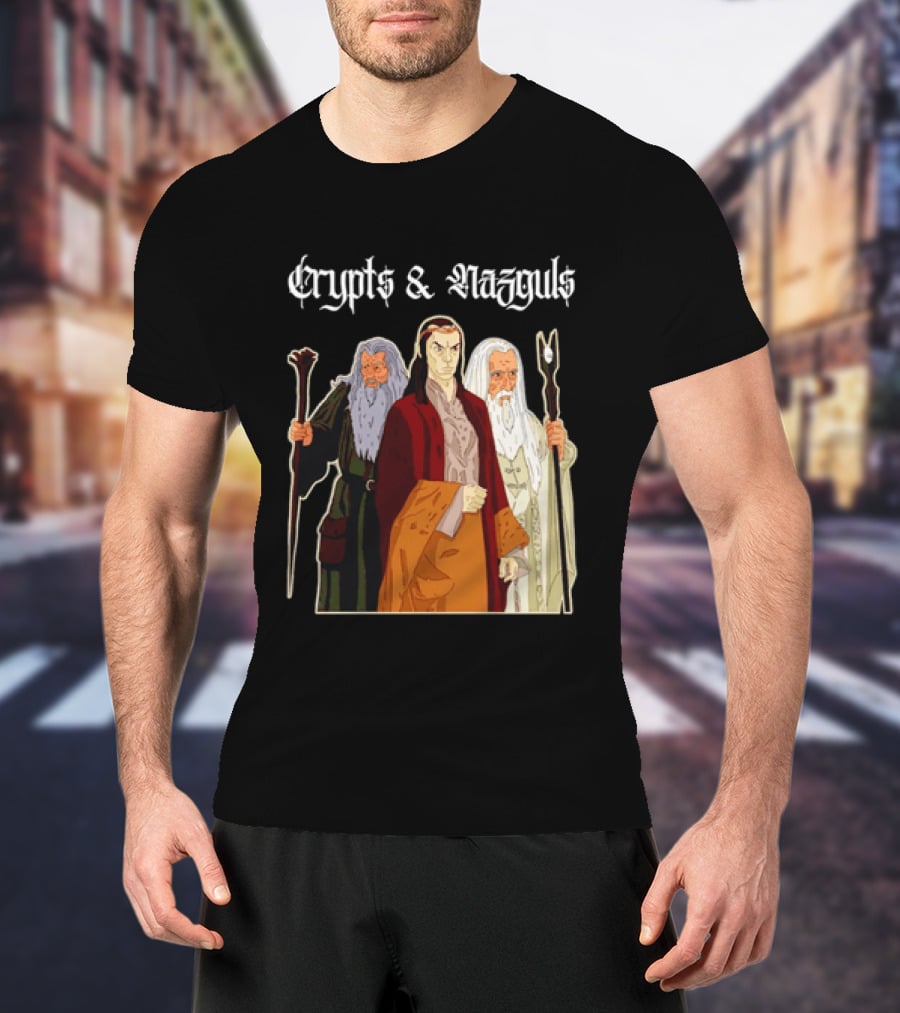 Crypts & Nazguls Dark Wizards Fantasy T-Shirt