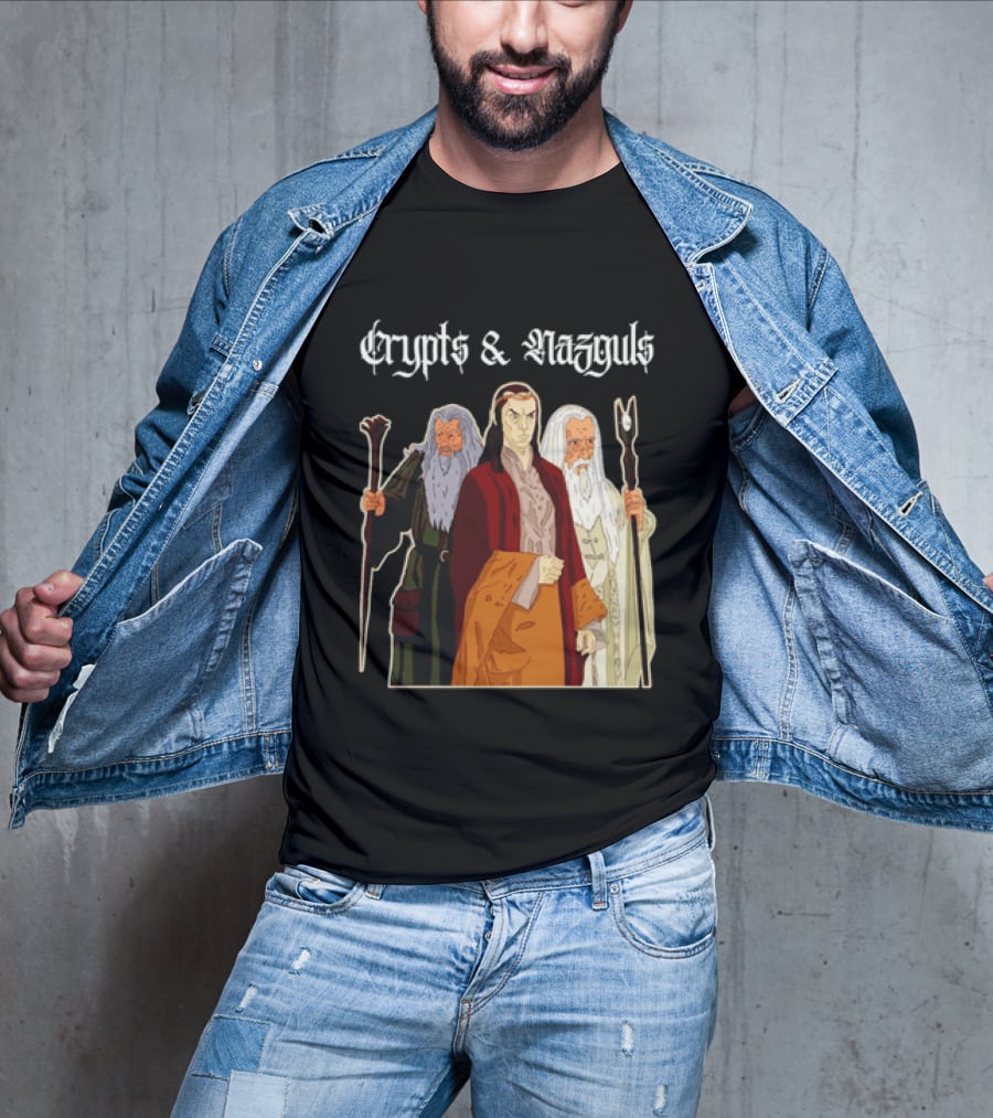 Crypts & Nazguls Dark Wizards Fantasy T-Shirt