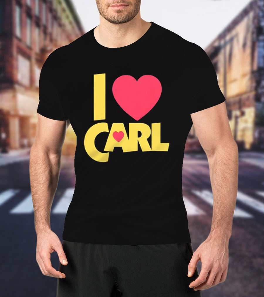 I Love Carl Heart Dungeon Crawler T-Shirt
