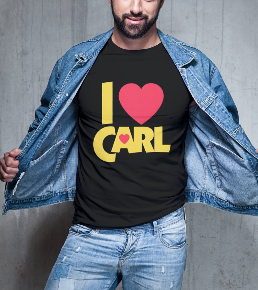 I Love Carl Heart Dungeon Crawler T-Shirt