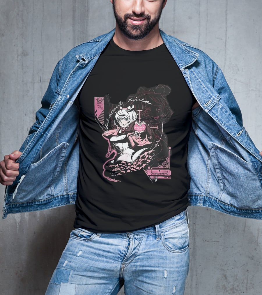 Elphelt Valentine Anime Girl Magical Heart Gesture Eternal Love T-Shirt