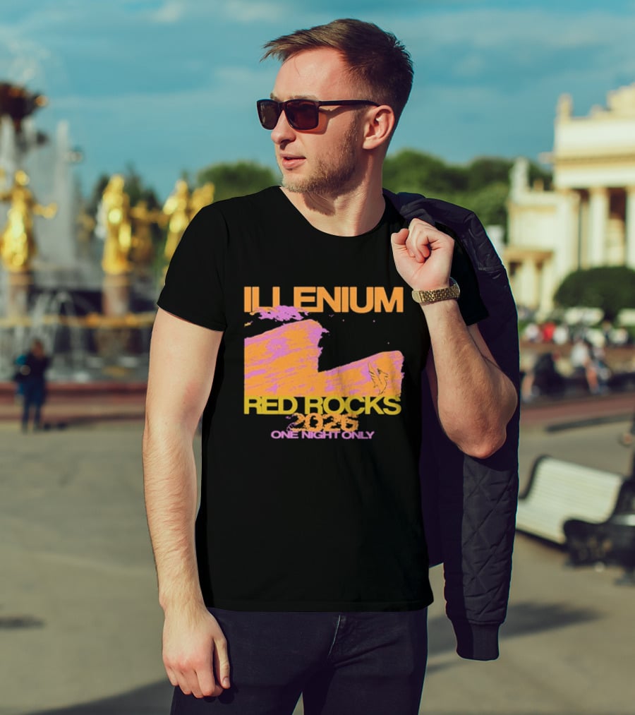 ILLENIUM Red Rocks 2026 One Night Only Event August 19 T-Shirt