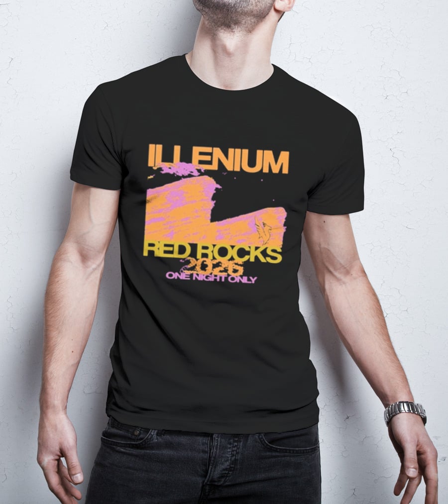 ILLENIUM Red Rocks 2026 One Night Only Event August 19 T-Shirt