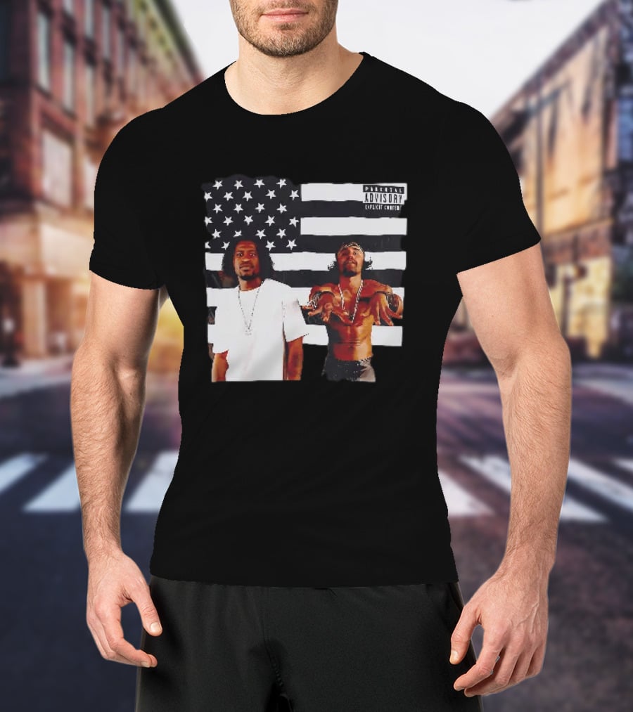 OutKirk Kirk X Floyd American Flag Explicit Content T-Shirt