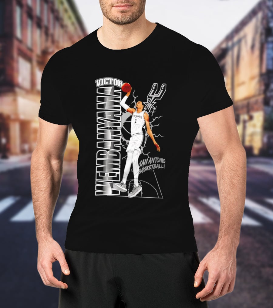 San Antonio Spurs Victor Wembanyama Basketball T-Shirt