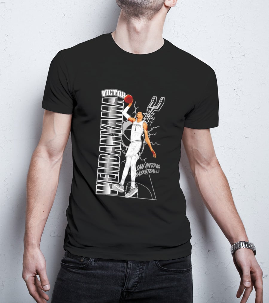 San Antonio Spurs Victor Wembanyama Basketball T-Shirt