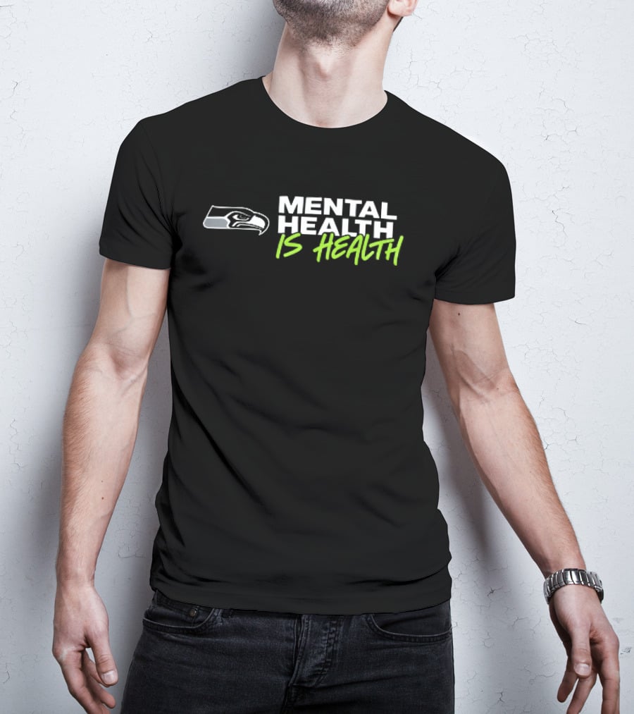 Seattle Seahawks Mental Health Is Health Bird Head T-Shirt
