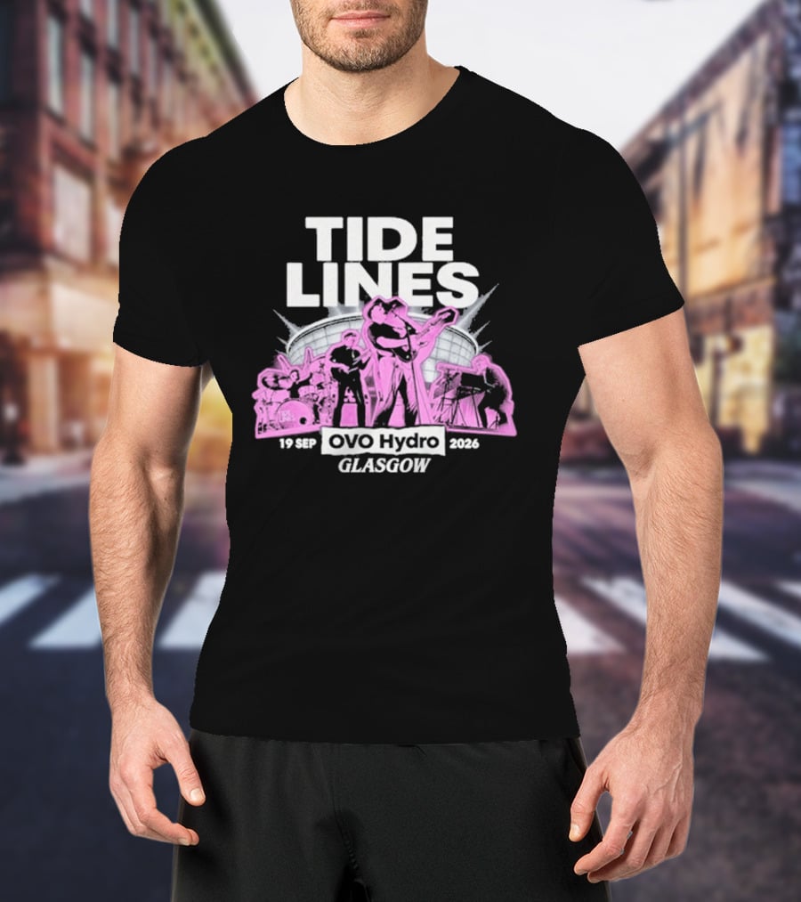Tide Lines Live OVO Hydro September 19 2026 Glasgow Event T-Shirt