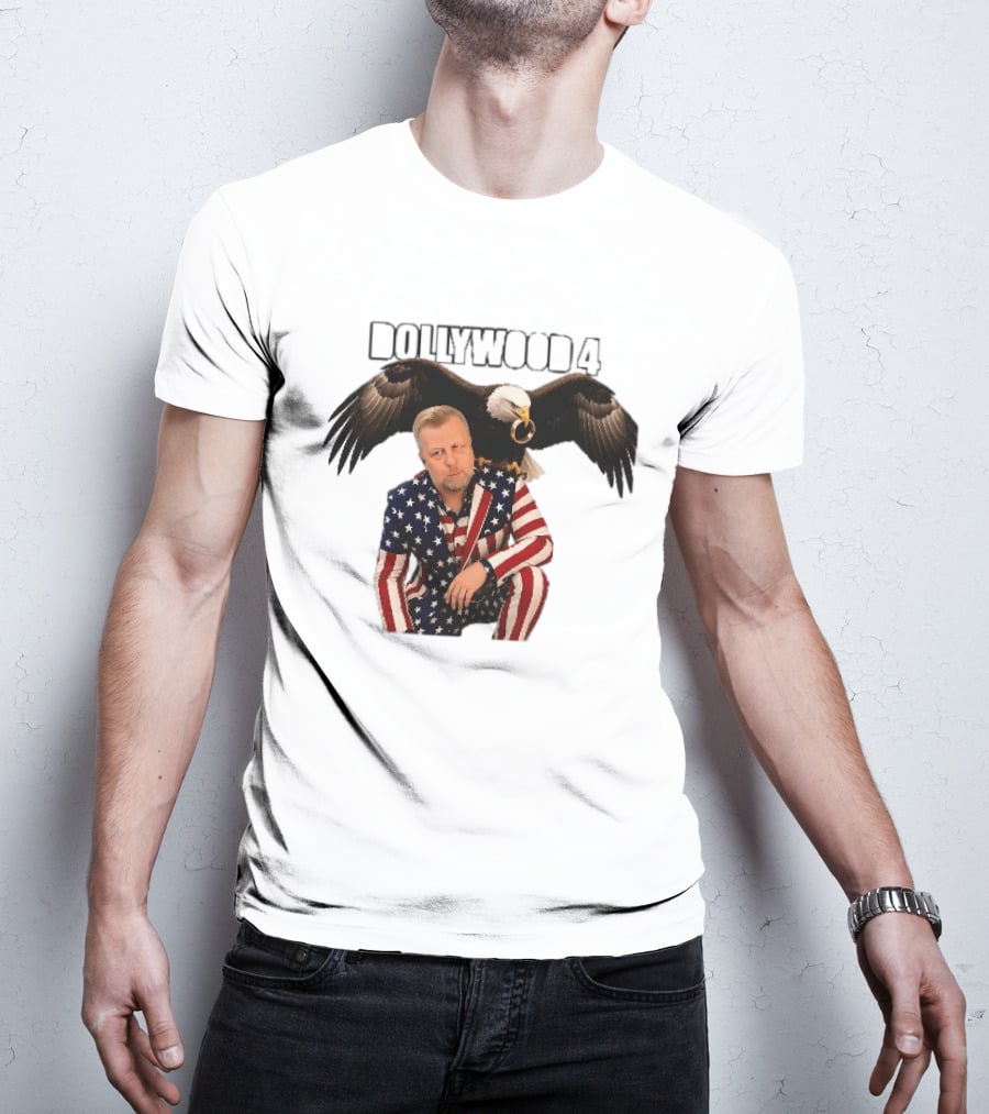 Dollywood 4 American Flag Suit Bald Eagle Ring T-Shirt