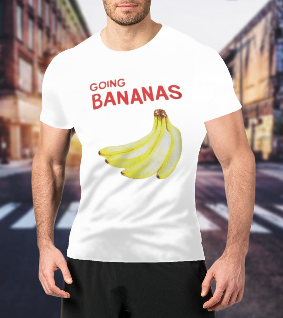 Going Bananas Funny Yellow Fruit Pun T-Shirt